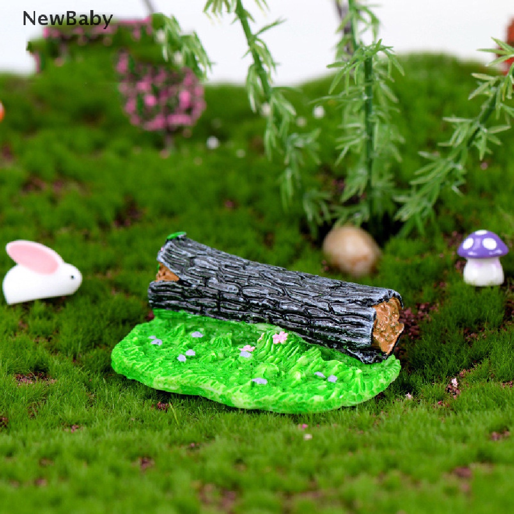 Newbaby 1Pc Miniatur Bangku Taman Bahan Resin Untuk Dekorasi Taman Minifairy Gardencraft DIY