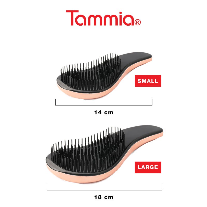 Tammia TDB-001SC wonder detangling brush rose gold chrome