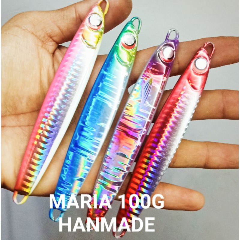 METAL JIG MARIA 150gram 100gram HANDMADE ecer/grosir