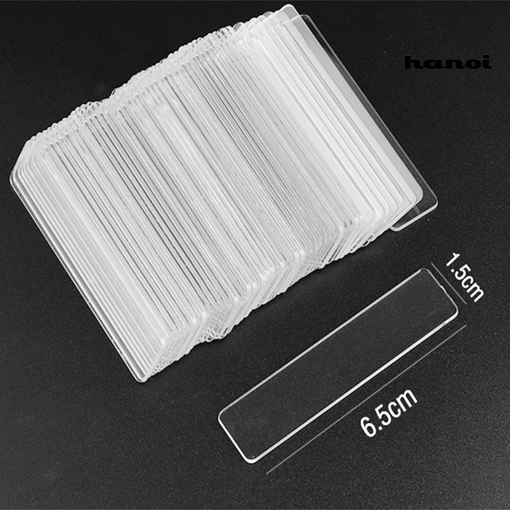 HQTM_50Pcs/Lot Transparent Nail Art Tips Strip Display Stand Acrylic Showing Shelf