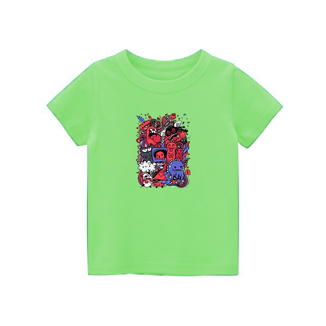 Kaos Anak Cute Monster Lucu Katun untuk usia 1-8