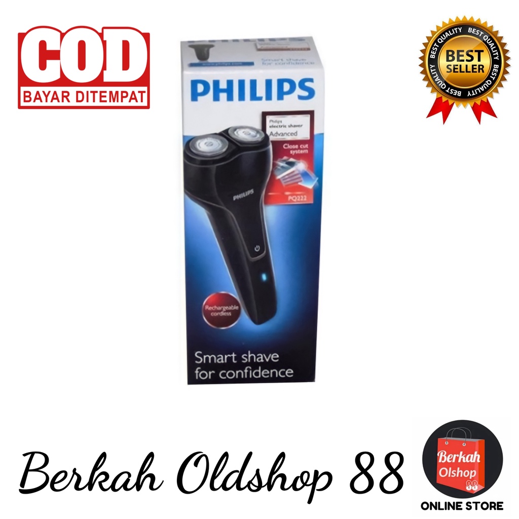 Berkah Oldshop 88 - Philips PQ222 Electric Shaver With Usb Charging / Alat Cukur Jenggot Philips PQ 222