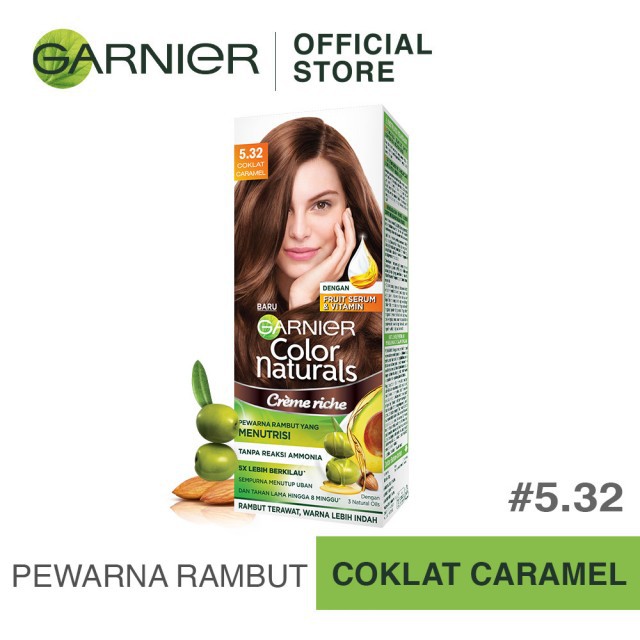  Garnier  Color Naturals Creme  Riche  5 32 Cat Rambut  