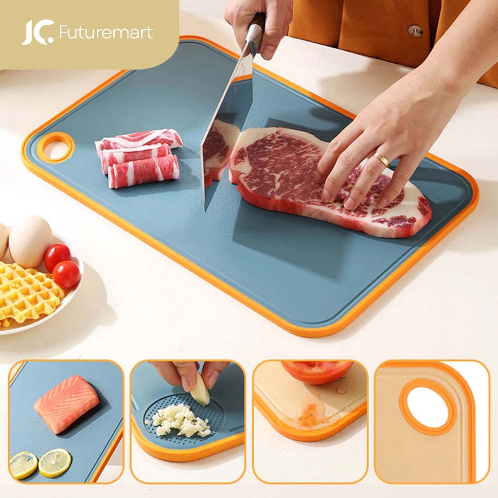 TALENAN 2 SISI dan PARUTAN ANTI JAMUR JERAMI GANDUM CUTTING BOARD