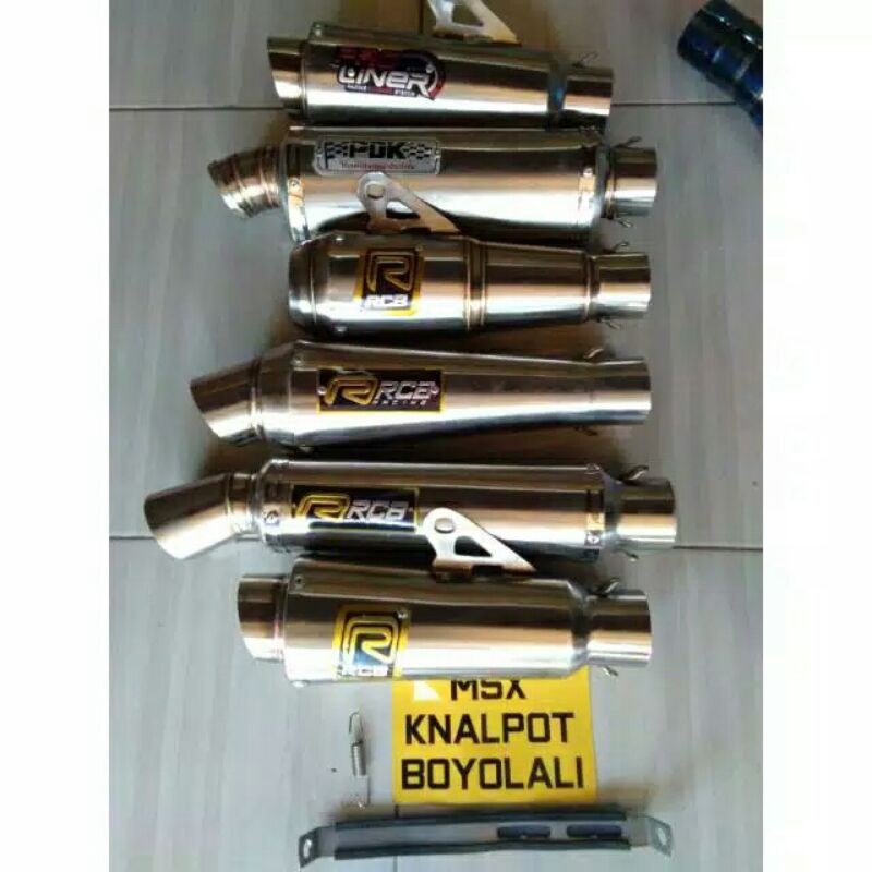 silencer knalpot RCB PDK pro liner silencer knalpot only inlet 50