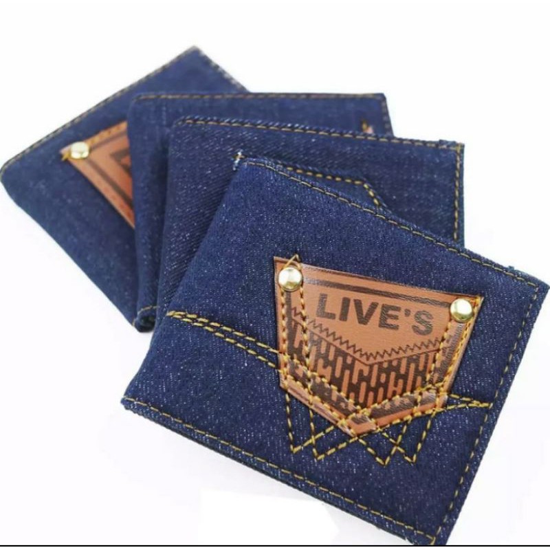 Dompet Lipat Remaja Denim