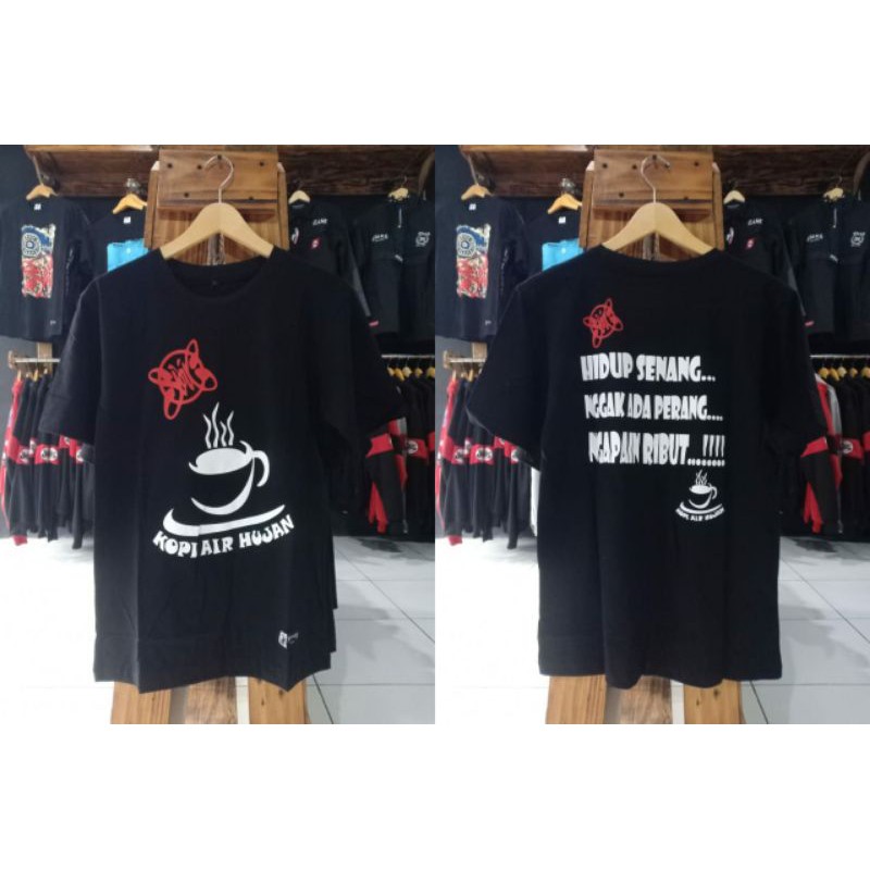 KAOS PENDEK - T-SHIRT SLANK - KOPI AIR HUJAN - 100% ORIGINAL SLANKERS - KOKOK_STORE