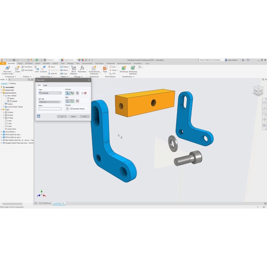 Pelatihan Autodesk Inventor Training Program 3D Printer Design CNC