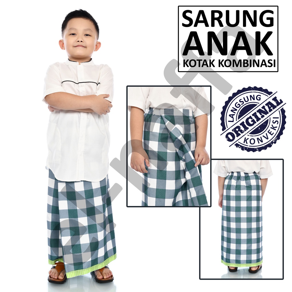 EL-NAFFA Sarung Anak Instan.Sarung Anak Anak.Sarung Sunat Usia 2-8 thn (BISA COD) SRKC