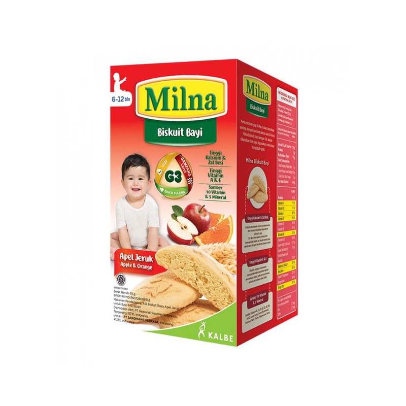 MILNA BISCUIT APEL JERUK 65GR