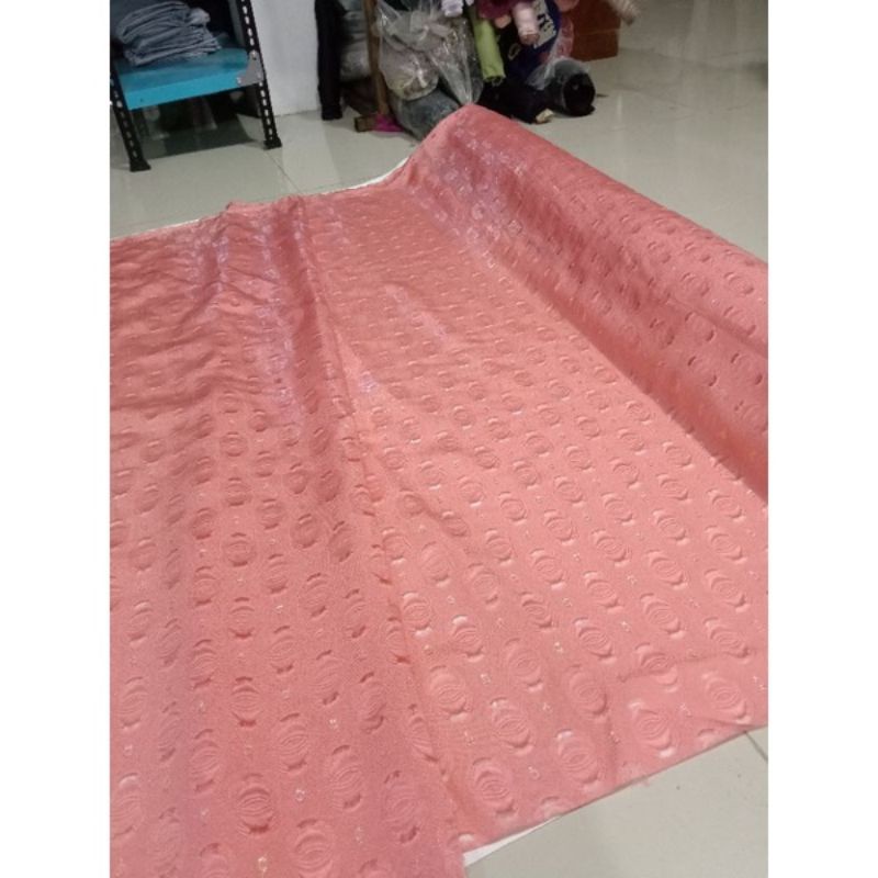 kain organza / Bahan shipon organza. kain kebaya pesta