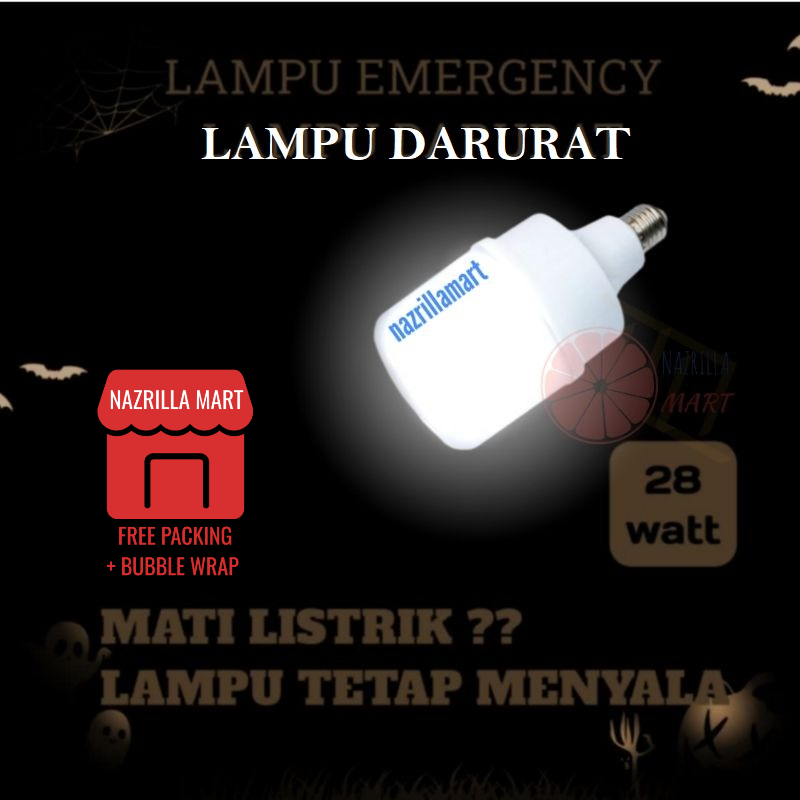 Bohlam Lampu Emergency 28W / Lampu LED / lampu / lampu 5w 10w 15w 20w 30w 40w / lampu darurat