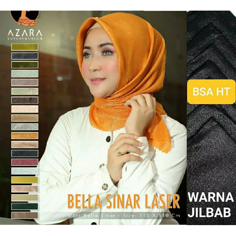JILBAB POLOS WARNA A LASERCUT BELLA SINAR LASER AZARA ORIGINAL jilbab pengantin jilbab wisuda