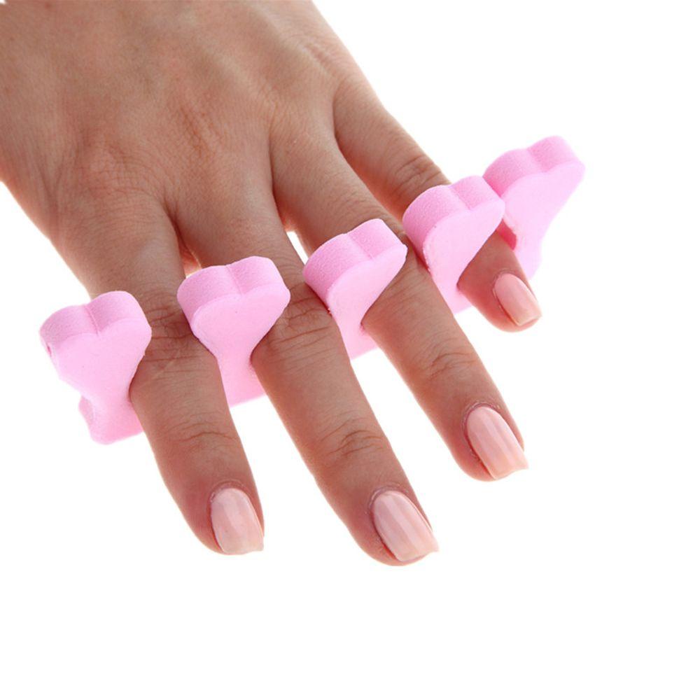 Preva 6PCS Pemisah Jari Jari Jari Jari Jari Jari Pink/Biru/Ungu DIY Manicure Nail Care