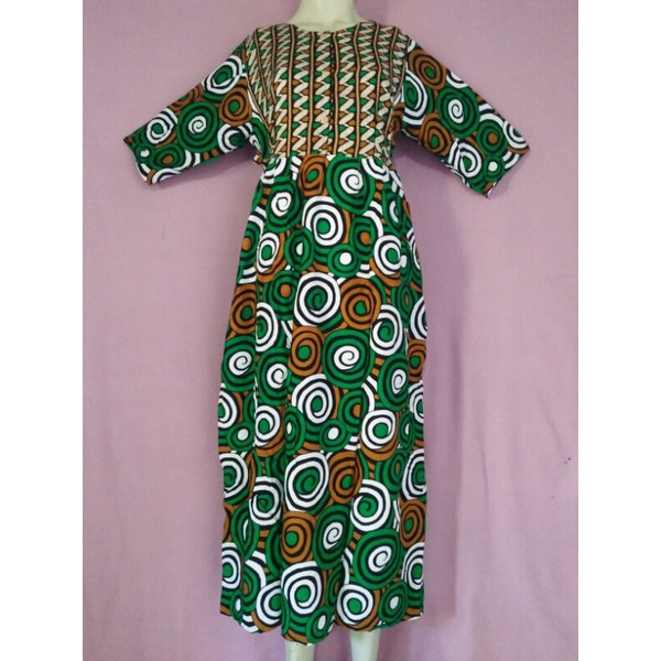 Termurah   Daster gajah putih panjang busui tali 4.