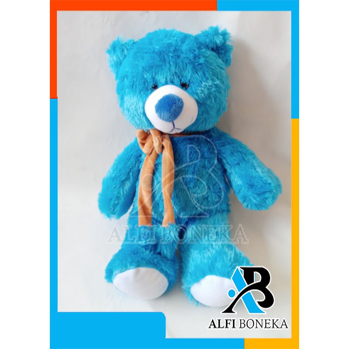 [ BISA COD ] Boneka Teddy Bear Syal Tengah Ukuran L Lembut dan halus