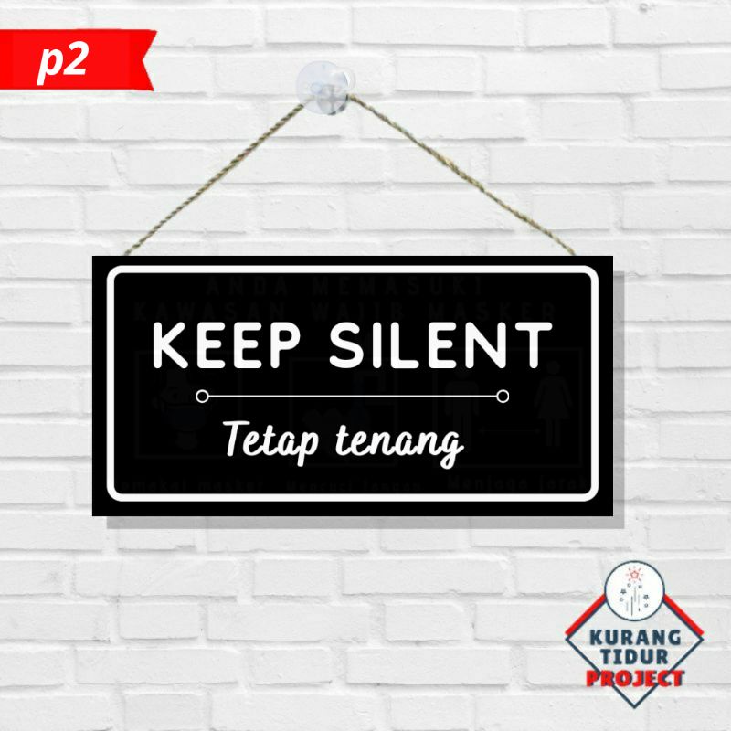 Jual Sign open/close Hiasan dinding Perpustakaan papan tanda jangan ...