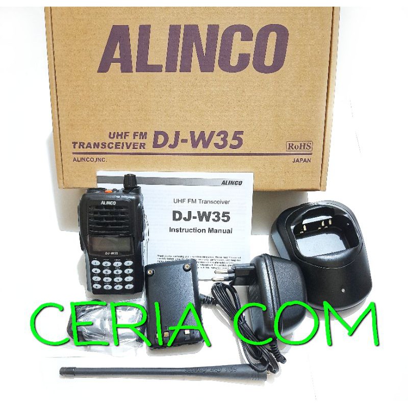 HT ALINCO DJ W35 MURAH - HT ALINCO DJ-W35 MURAH UHF 350Mhz - HT ALINCO UHF LOW DJ W35 MURAH