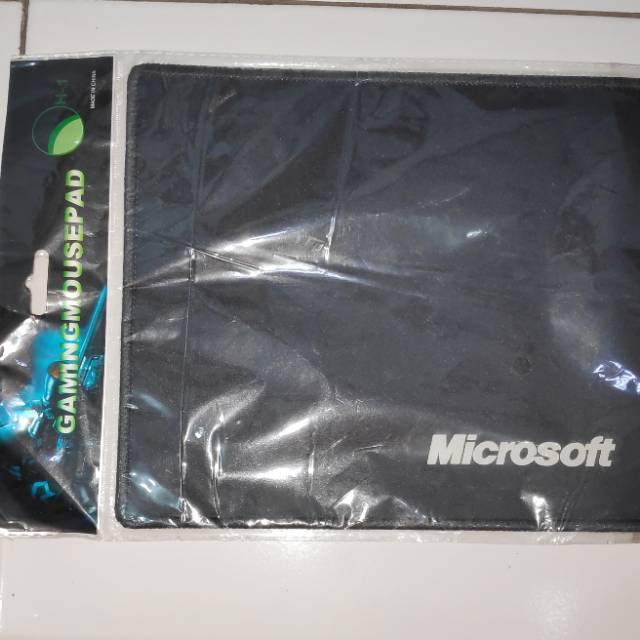 Mousepad Microsoft Gaming ukuran 25 x 21 cm. Jahit pinggir bordir 25x21 cm