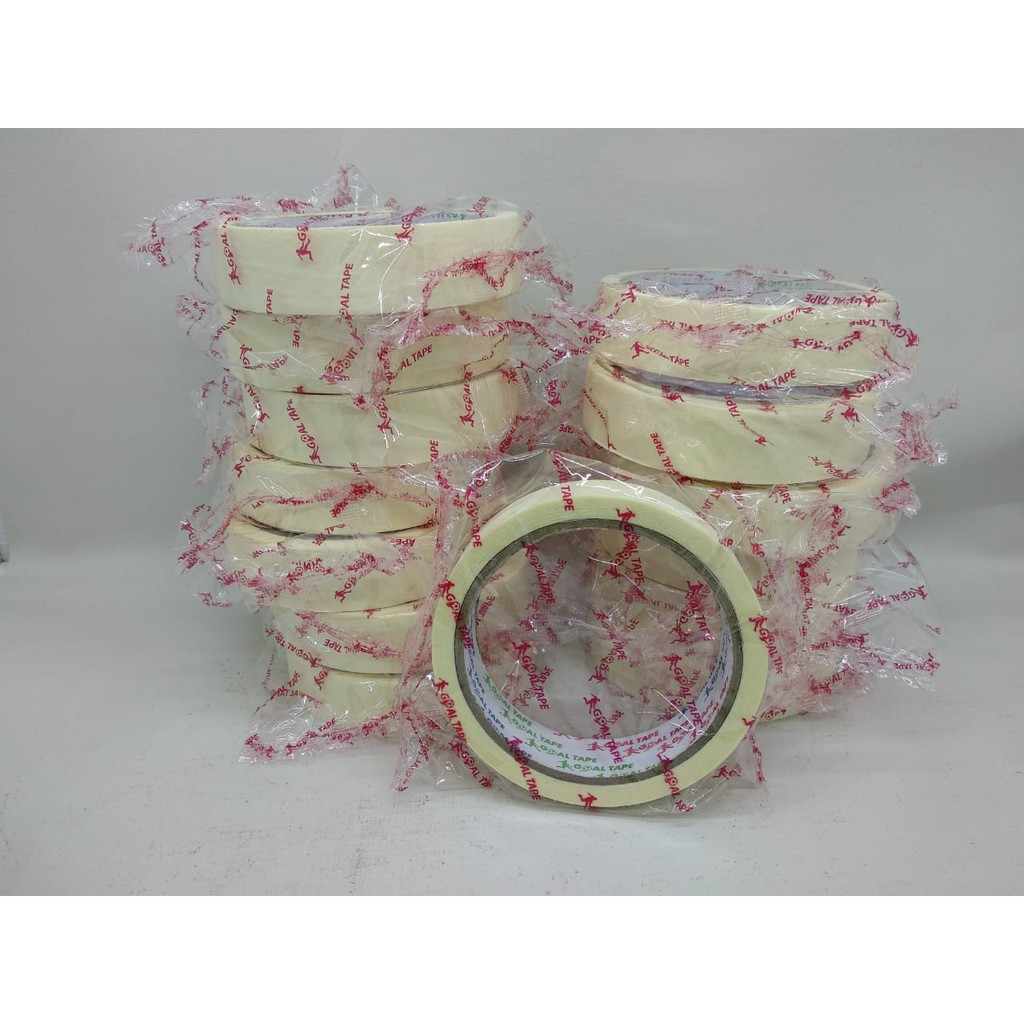 

lakban kertas/ musking tape/ Selotip kertas 1 incii x 15M