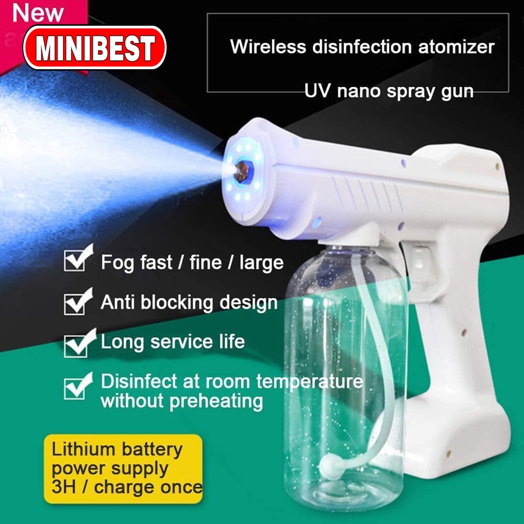 [MB] Nano Spray Gun Disinfectant Wireless 800 ml UV Sterilizer Gun YJ-01