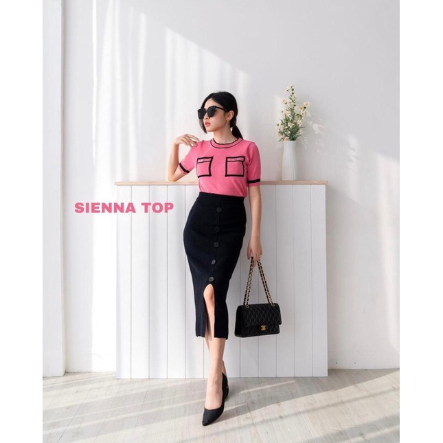 [IMPORT] Sienna Knit Crop Top Import B2