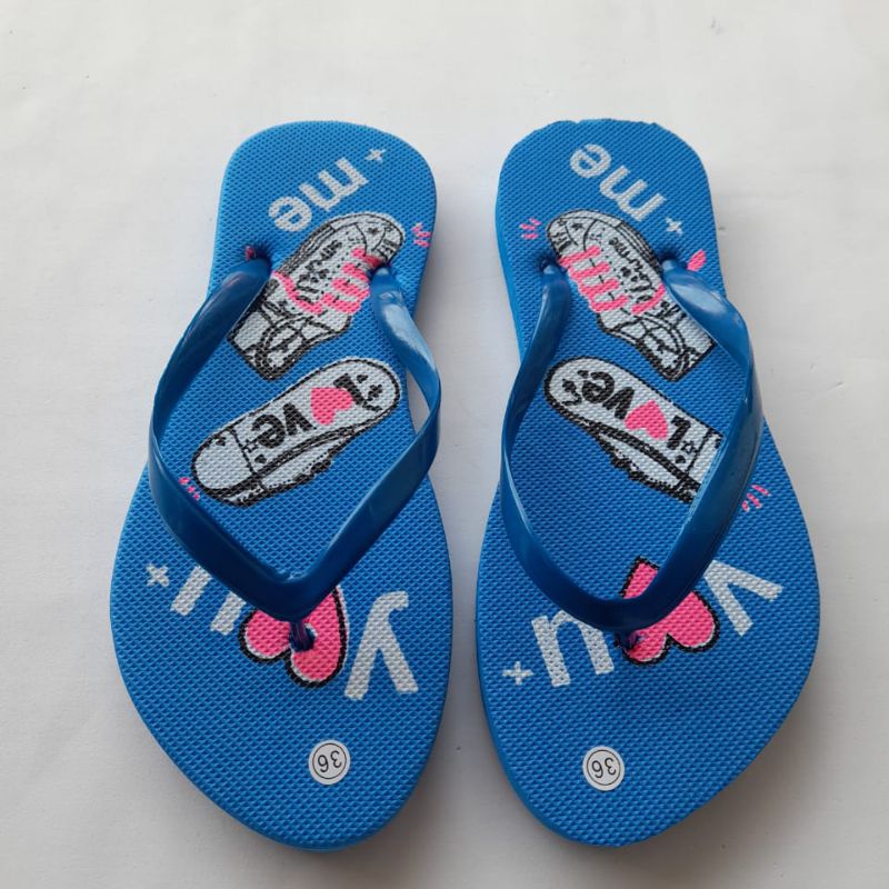 Sandal Jepit Motif Sablon Hello Kitty