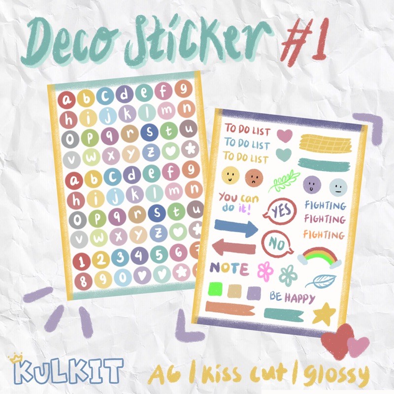 Deco Alphabet Journal Stickers by kulkit