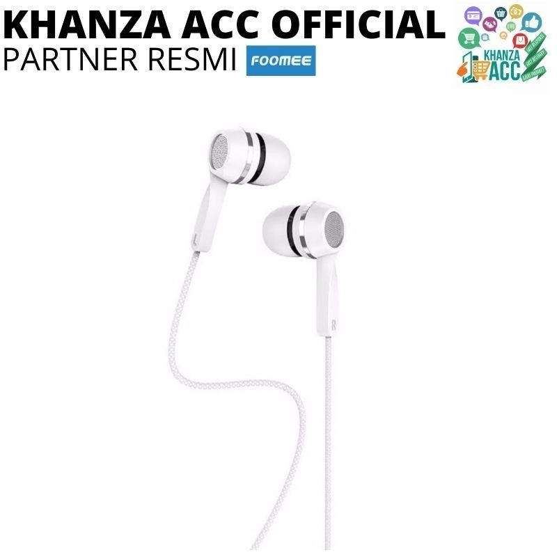 KHANZAACC Headset Foomee QA41 Wired earphone in-ear electroplating piece