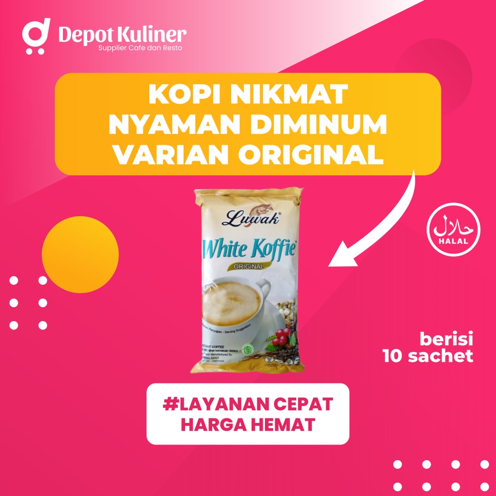 

Depot Kuliner - Kopi Luwak 10 Saset White Coffie Original