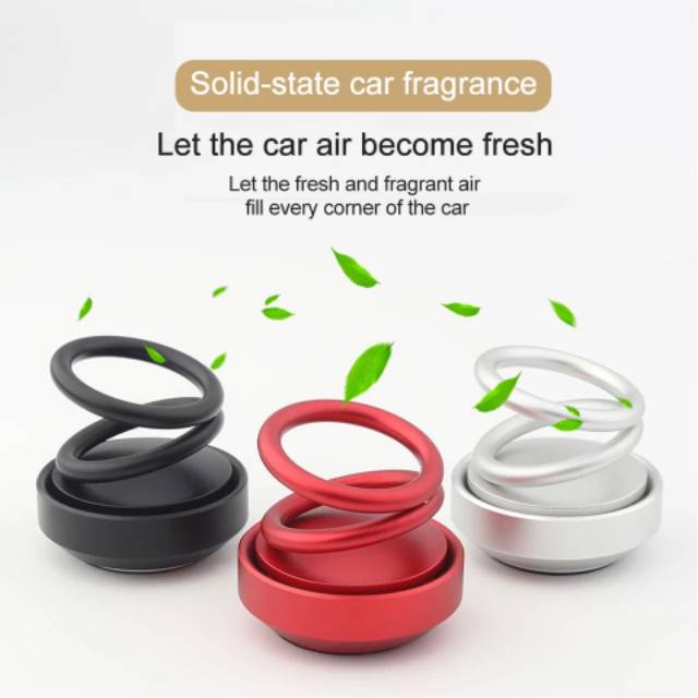 (TERMURAH!) AROMATHERAPY HUMIDIFIER CAR PARFUM MOBIL SUSPENSI DOUBLE RING ROTATION DIFFUSER