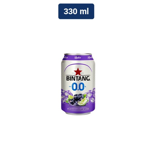 Bintang Radler 0.0% Blackcurrant & Lime Can 330 ml