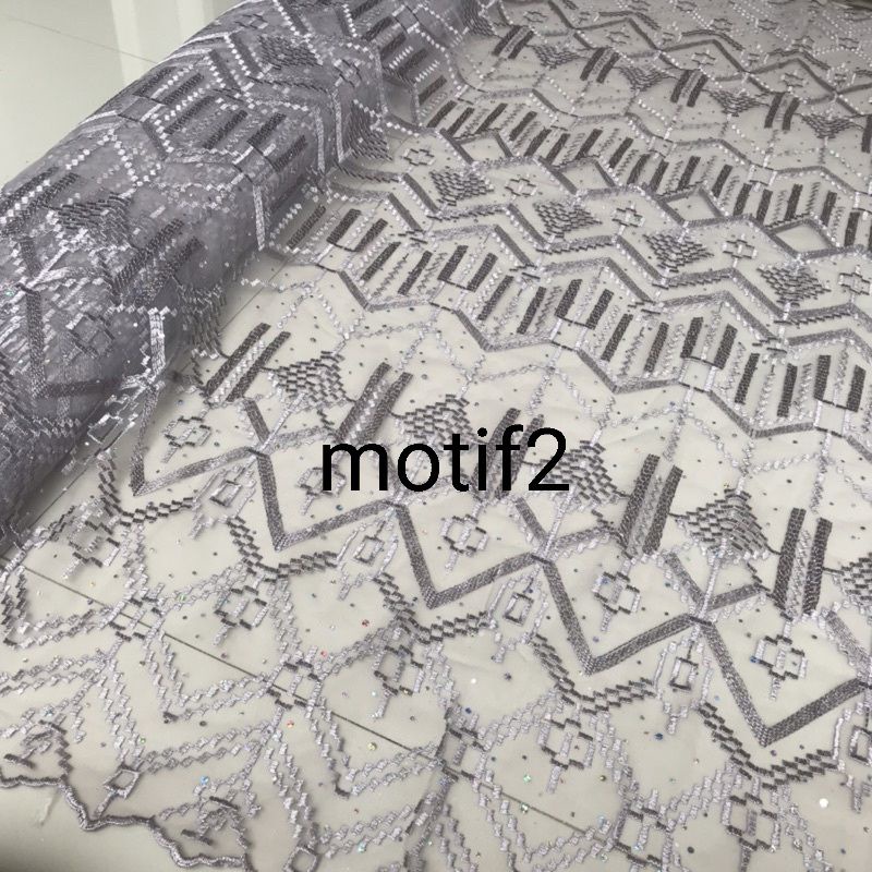 Kain tulle bordir motif SAPTO