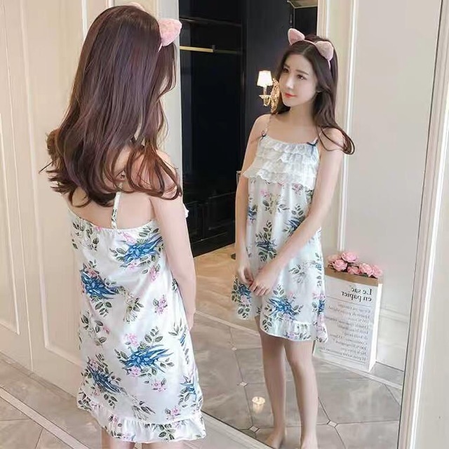 Piyama Daster renda bunga import