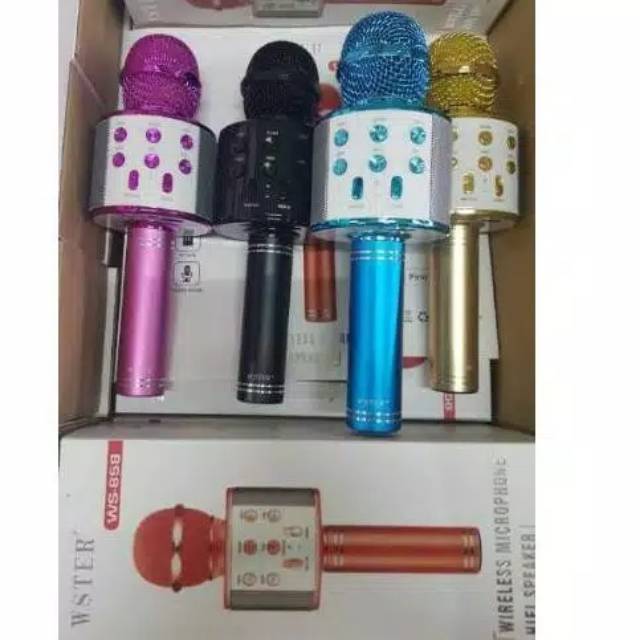 Mic ws 858 microfon wireless bluetooth - karaoke