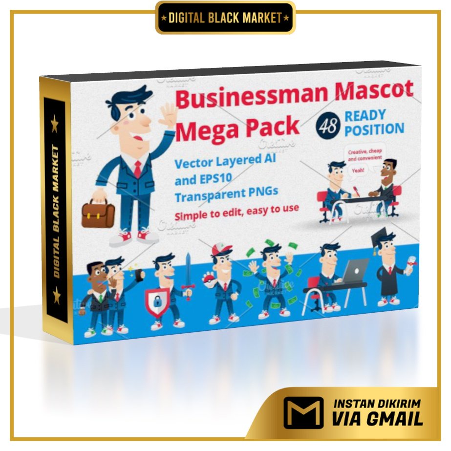 Business Man Mascot Mega Pack