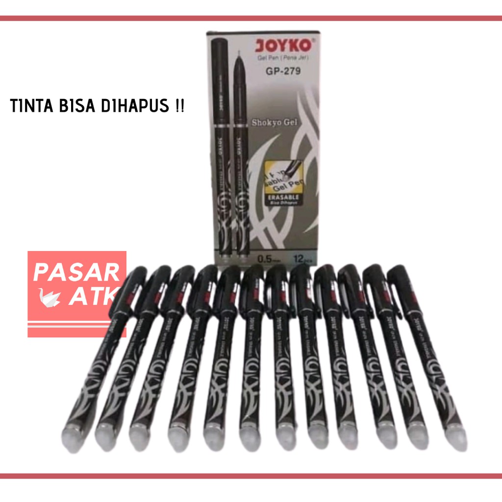 

Pulpen Gel Shokyo JOYKO Pen Bisa Dihapus Erasable (12 pcs)