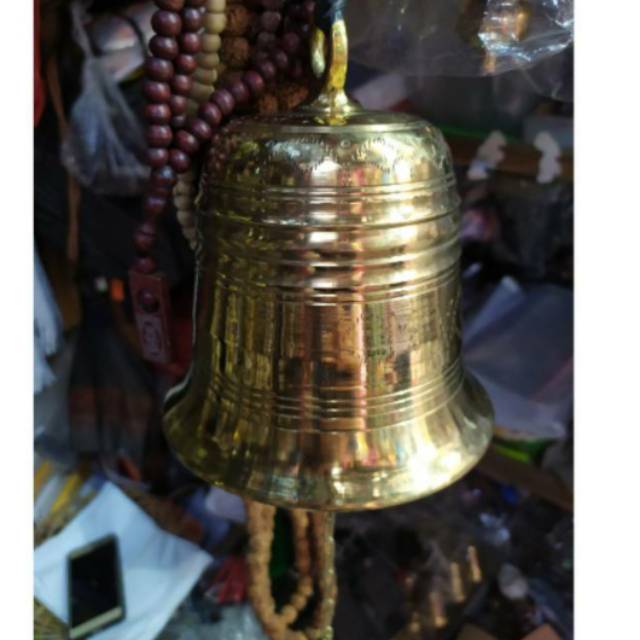 Bel Lonceng Kuningan Besar Ukiran