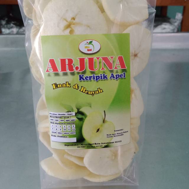 

Keripik / kripik buah apel oleh-oleh khas kota Malang ukuran 150gr