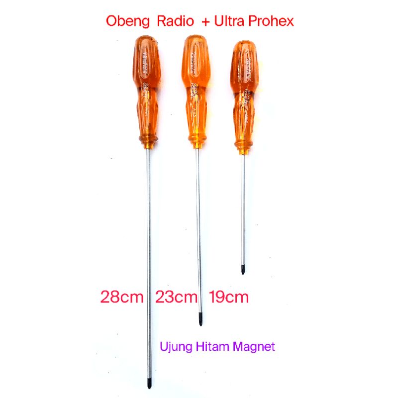 Jual OBENG KECIL RADIO PLUS ULTRA PROHEX 4 6 8 3mm Magnet Shopee Indonesia