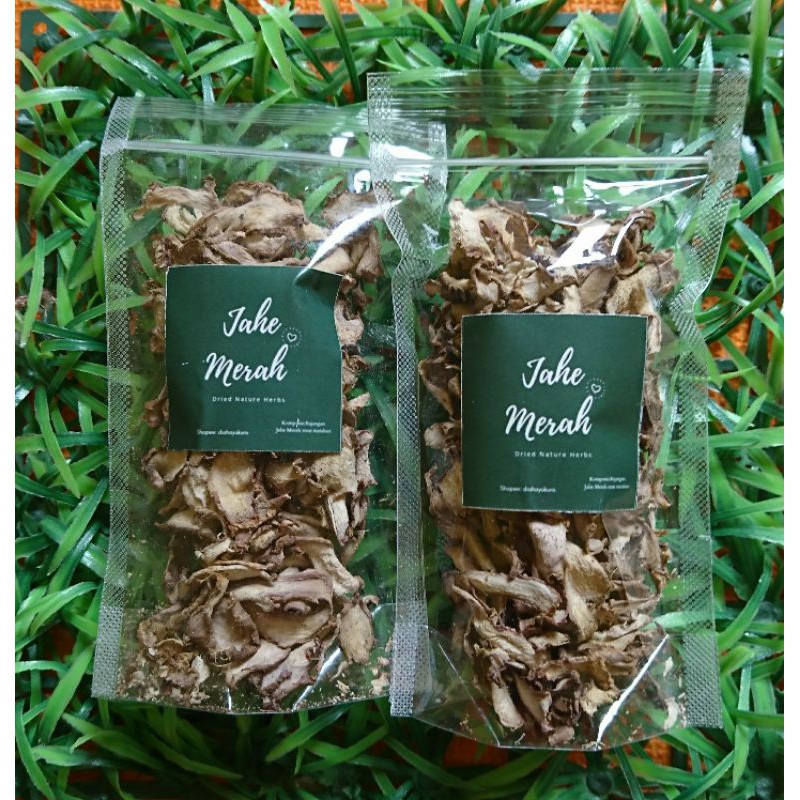 Jahe merah rajang iris kering  / dried red ginger