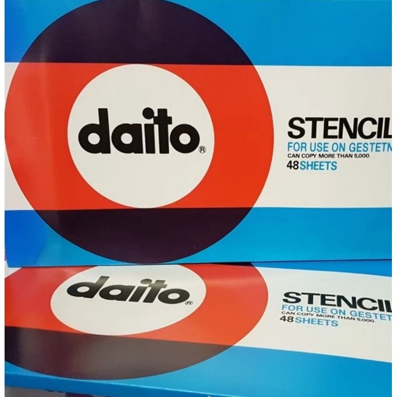 

Stencil Sheet DAITO 1 pak isi 48 lembar
