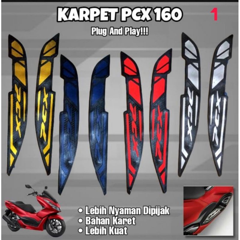 COD - karpet motor PCX 160 2021 new / PCX 150 / pijakan kaki motor new PCX 160 / Karpet PCX 160 /