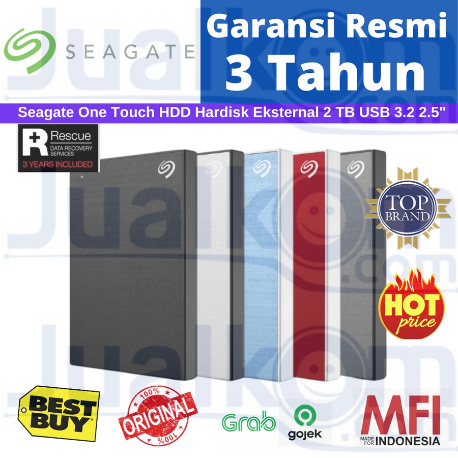 Seagate One Touch HDD Hardisk Eksternal 2TB Resmi