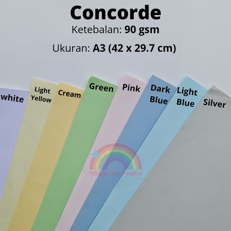 

Kertas Concorde A3 90 gsm per 25 pcs