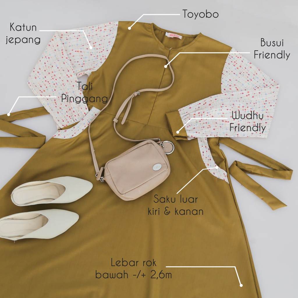 GAMIS REMAJA MURAH MODEL TERBARU SELINA DRESS BY ATTIN