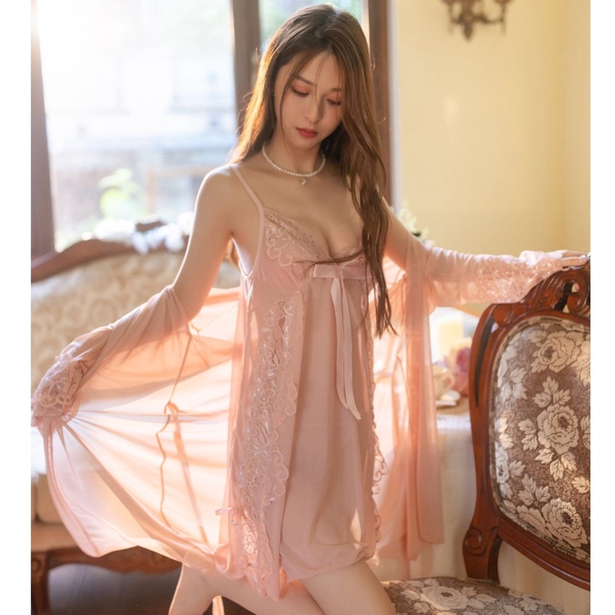 Panjang Lingerie Sexy Baju Tidur Sexy Wanita Lingerie Lingerie Seksi Seksi Suspender Piyama Wanita Lingerie Big Size Baju Tidur Baju Tidur Lengan Panjang