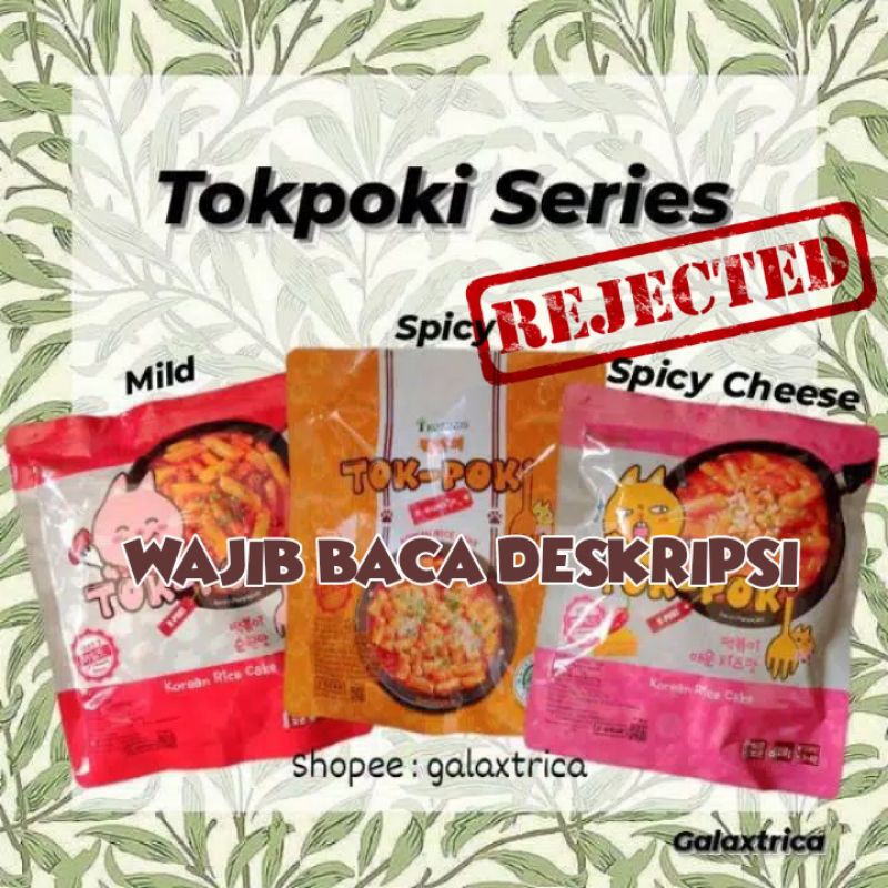 REJECT Tokpoki Topokki Tteobokki Tok-poki Korinus Mild Cheese Spicy HALAL