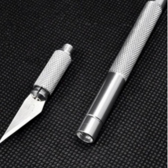 

〔POP〕Pen Cutter Set + Reffil 5 Pcs Art Knife Pisau Cutting Sticker Gundam Gunpla