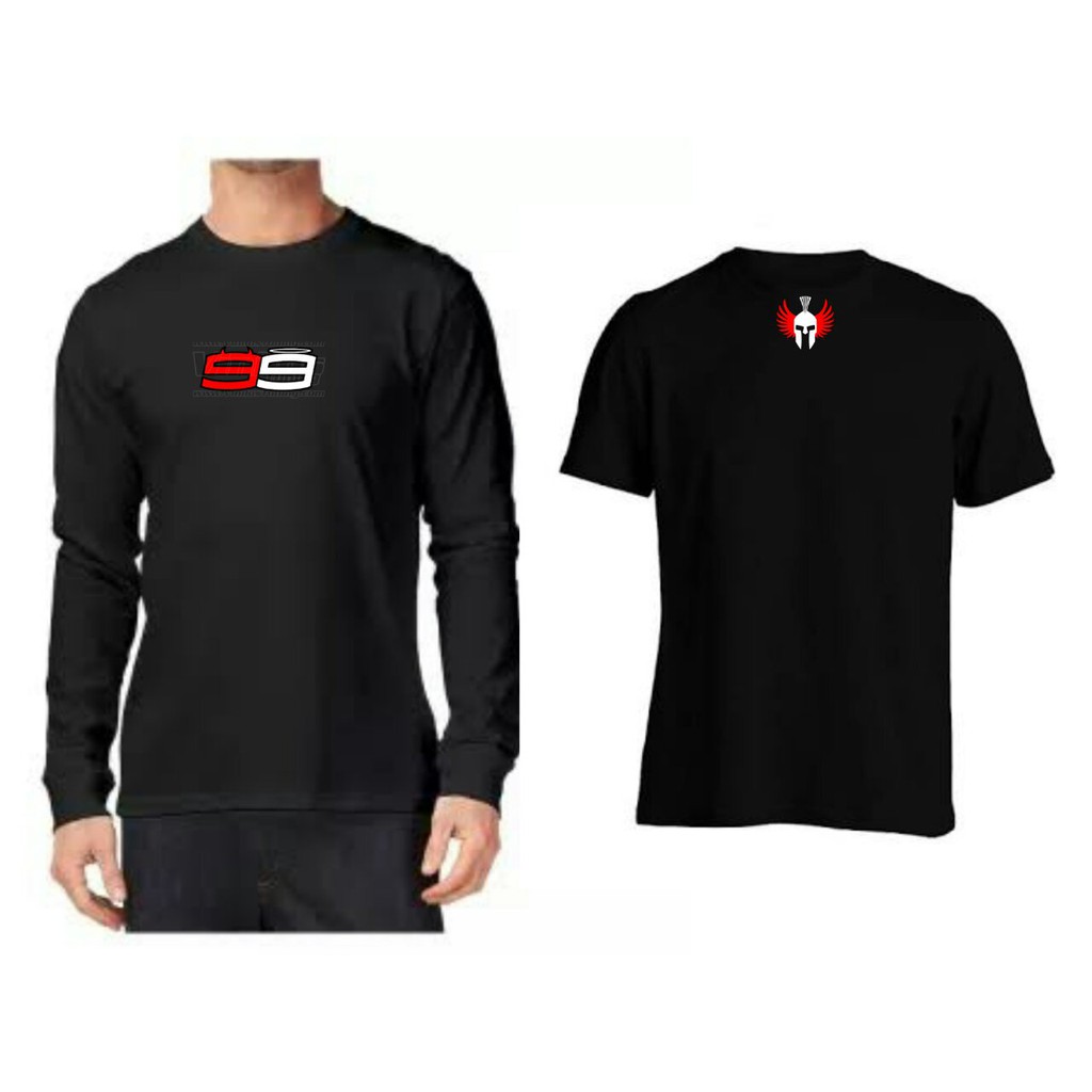 Premium Longsleeve Kaos Jorge Lorenzo - T-shirt Panjang  - Kaos motor Lorenzo - Custom kaos